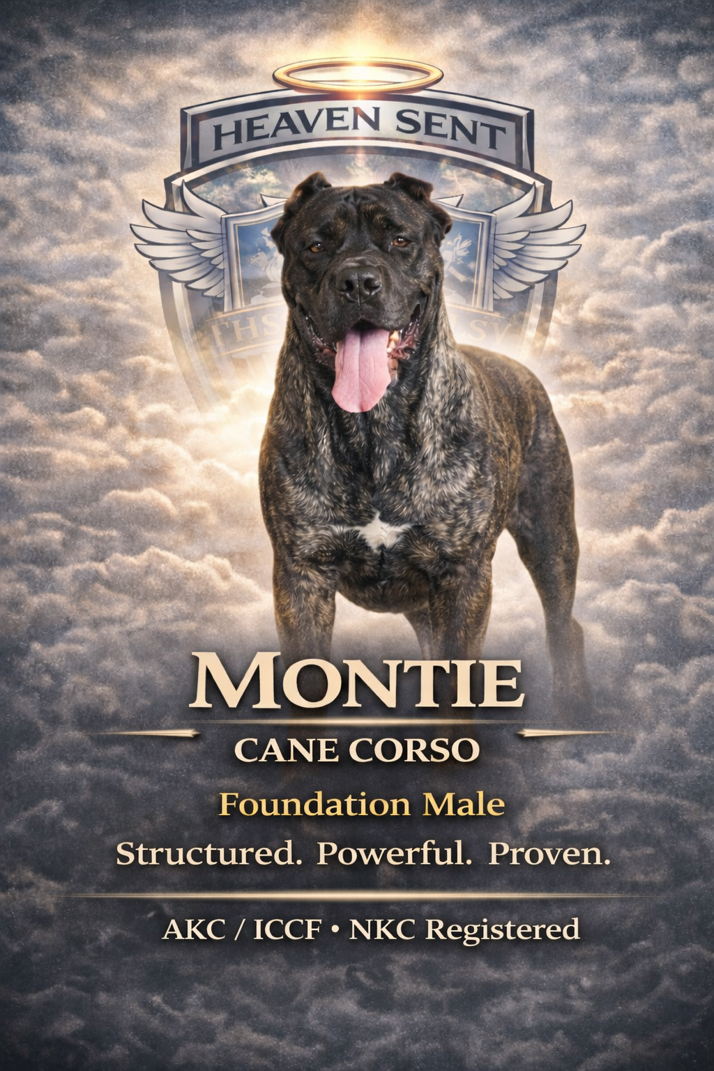 Montie, Cane Corso, official HSK portrait