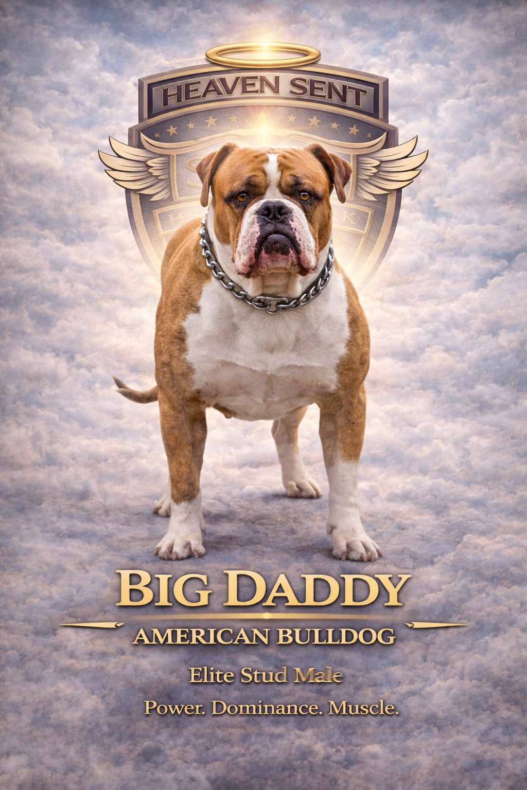 Big Daddy, American Bulldog, official HSK portrait