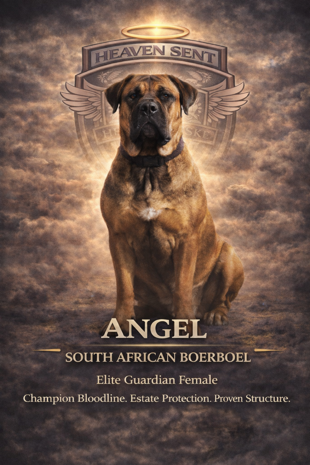 Angel, African Boerboel, official HSK portrait